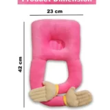 Baby Hugging Pillow for Head Shaping|Neck Support New Born Baby Infant Soft,Plush Pillow - Pink hugging pillow - NeonateCare India