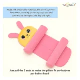 Adjustable Grow with me fit Perfect Airflow Sweat Free Comfort Neck Pillow - Pink adjustable pillow - NeonateCare India