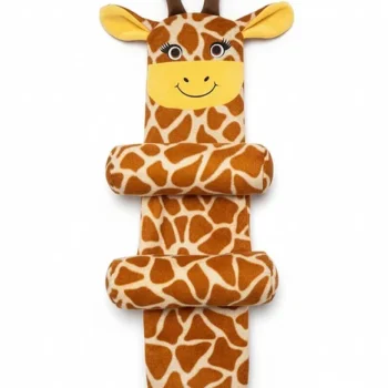 Pillow with Side bolsters Sweat free and comfort pillow- Brown Giraffe Print adjustable pillow - NeonateCare India