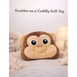 Cute Monkey Pillow | Ultra-Soft Plush Baby Pillow | Non-Toxic & Gentle for Kids - Monkey Pillow - NeonateCare India