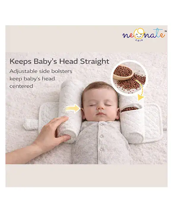 21891398a (1) Adjsutable Pillow with Mustard seeds - White pillow with Mustard seeds - NeonateCare India