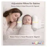 Adjsutable Pillow with Mustard seeds - White pillow with Mustard seeds - NeonateCare India