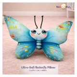 Butterfly Soft Toy Pillow | Ultra-Soft Plush Baby Pillow | Non-Toxic & Gentle for Kids - Green Butterfly Pillow - NeonateCare India