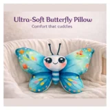 Butterfly Soft Toy Pillow | Ultra-Soft Plush Baby Pillow | Non-Toxic & Gentle for Kids - Green Butterfly Pillow - NeonateCare India