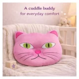 Butterfly Soft Toy Pillow | Ultra-Soft Plush Baby Pillow | Non-Toxic & Gentle for Kids - Pink Cat Pillow - NeonateCare India