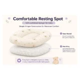 Baby Nest Soft Lounger for Newborns and Infants- - Cream teddy print Lounger - NeonateCare India