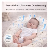 Baby Nest Soft Lounger for Newborns and Infants- - Cream teddy print Lounger - NeonateCare India