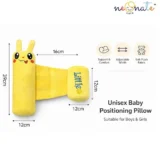 Baby Anti Roll Side Bolsters Pillow - Yellow Little printed - NeonateCare India