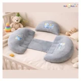 Maternity Pillow/Dual Pregnancy Wedge Pillows for Back & Belly Support - Grey pregnancy pillow - NeonateCare India
