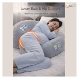 Maternity Pillow/Dual Pregnancy Wedge Pillows for Back & Belly Support - Grey pregnancy pillow - NeonateCare India