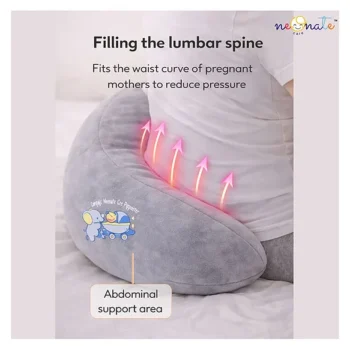 Maternity Pillow/Dual Pregnancy Wedge Pillows for Back & Belly Support - Grey pregnancy pillow - NeonateCare India