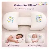 Maternity Pillow/Dual Pregnancy Wedge Pillows for Back & Belly Support - white pregnancy pillow - NeonateCare India