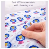 Baby Nest Soft Lounger for Newborns and Infants- Blue and Red Lion Print - NeonateCare India