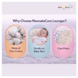 Baby Nest Soft Lounger for and Infants- Beige puppy Print Lounger - NeonateCare India