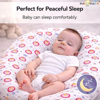 Baby Nest Soft Lounger for Newborns and Infants- Pink Lion Lounger - NeonateCare India