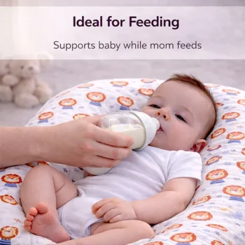 Baby Nest Soft Lounger for Newborns and Infants- - Cream Lion Lounger - NeonateCare India