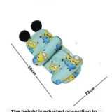 Newborn baby Adjustable pillow Perfect Airflow Sweat Free Newborn baby pillow - Blue minion adjustable pillow - NeonateCare India