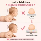 Baby Hugging Pillow for Head Shaping|Neck Support New Born Baby Infant Soft,Plush Pillow - RainBow Fur Peach Hand Hugging Pilllow - NeonateCare India