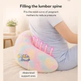 Maternity Pillow/Dual Pregnancy Wedge Pillows for Back & Belly Support - Rainbow Fur pregnancy pillow - NeonateCare India