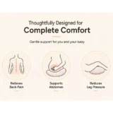 Maternity Pillow/Dual Pregnancy Wedge Pillows for Back & Belly Support - Rainbow Fur pregnancy pillow - NeonateCare India